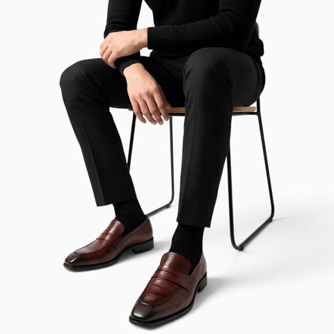 Cap Toe Penny Loafers