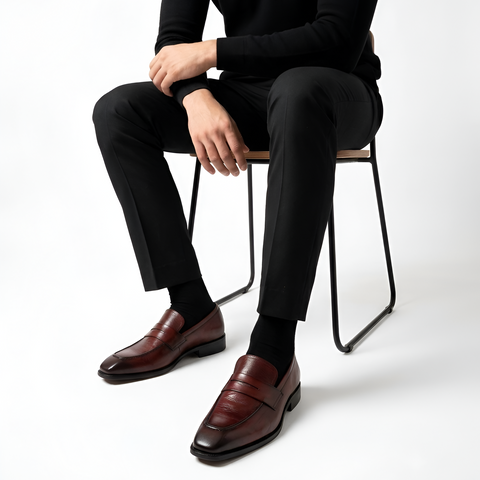 Cap Toe Penny Loafers