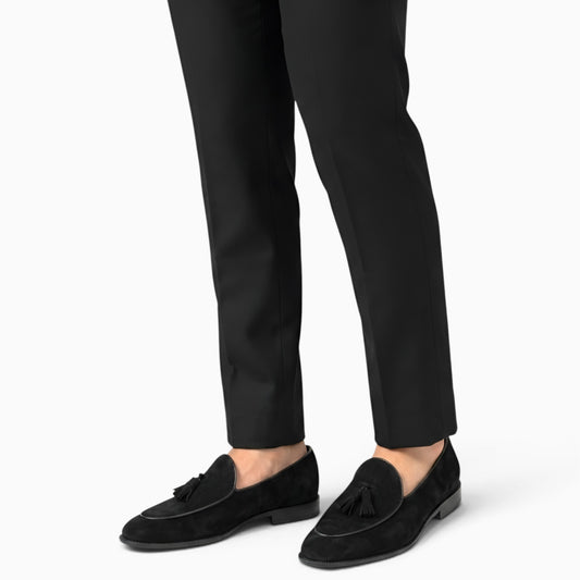 Suede Tassel Loafers
