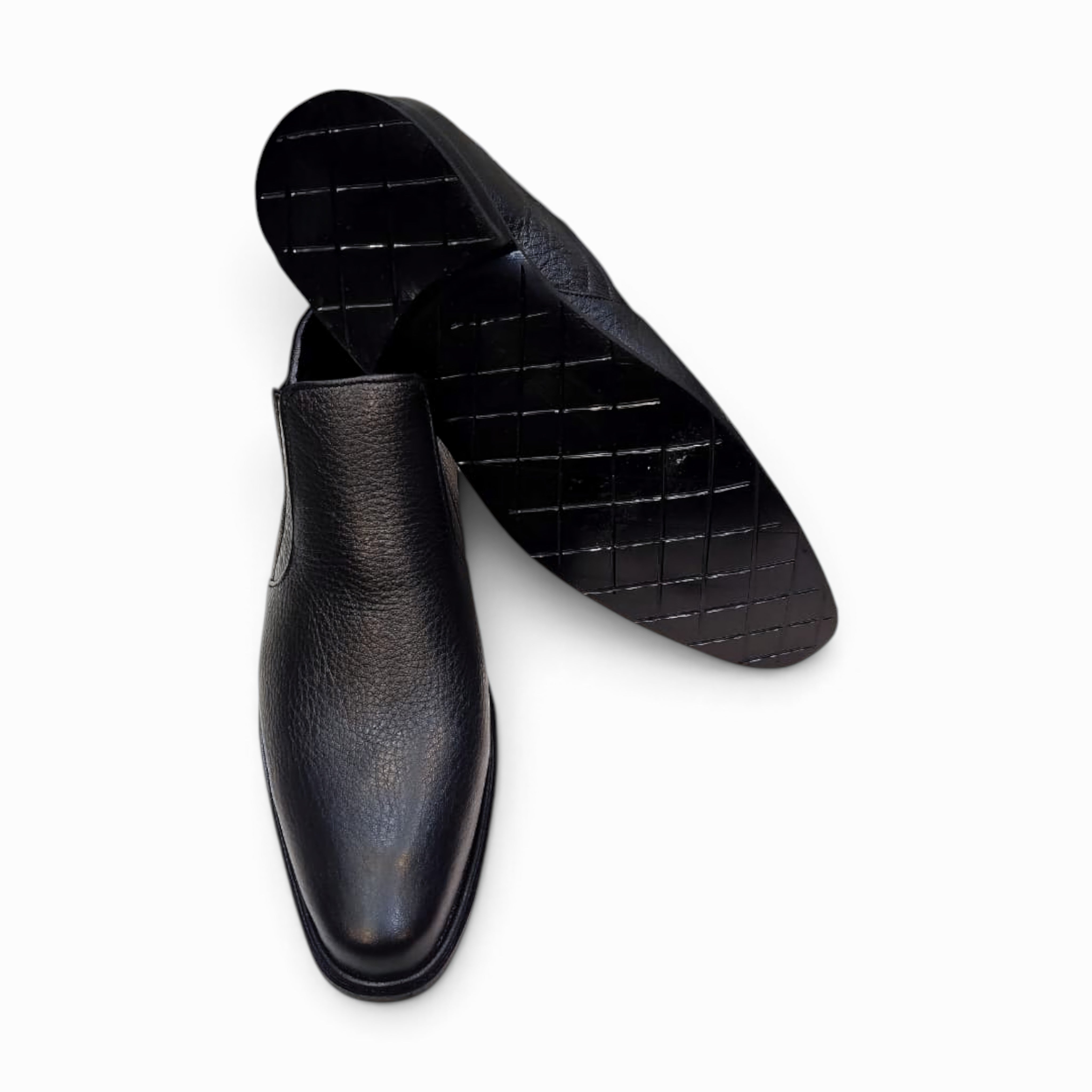 Chelsea leather boots offering classic style and superior comfort, perfect for any formal or casual occasion.