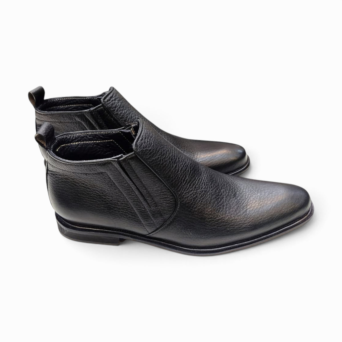 Chelsea leather boots offering classic style and superior comfort, perfect for any formal or casual occasion.