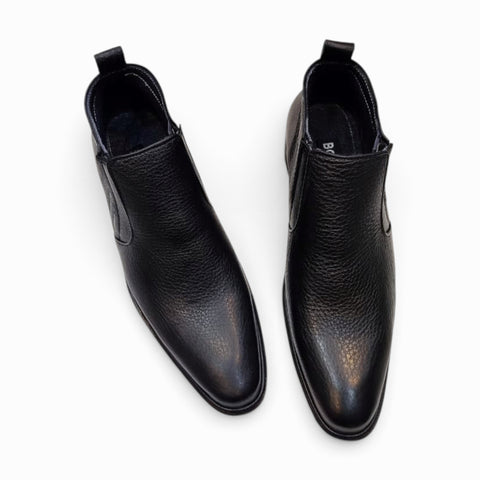 Chelsea leather boots offering classic style and superior comfort, perfect for any formal or casual occasion.