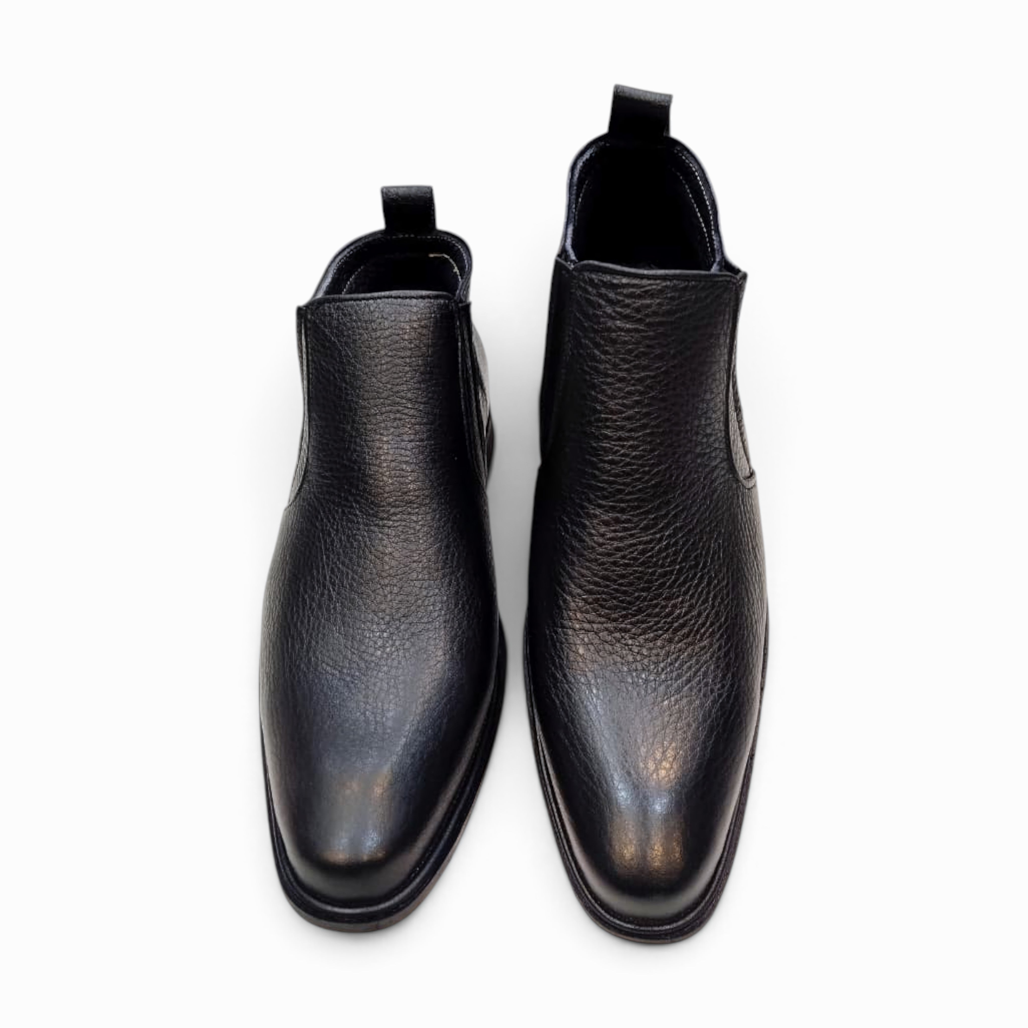 Chelsea leather boots offering classic style and superior comfort, perfect for any formal or casual occasion.