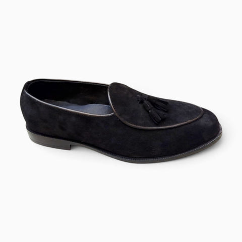 Suede Tassel Loafers