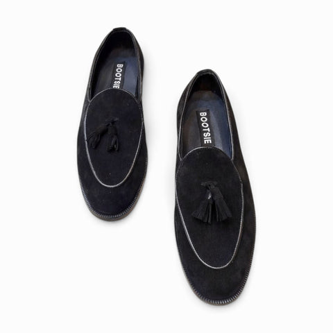 Suede Tassel Loafers