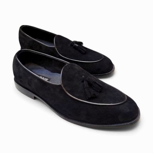 Suede Tassel Loafers