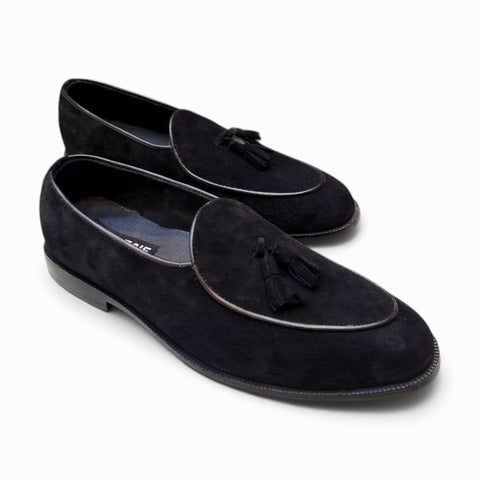 Suede Tassel Loafers
