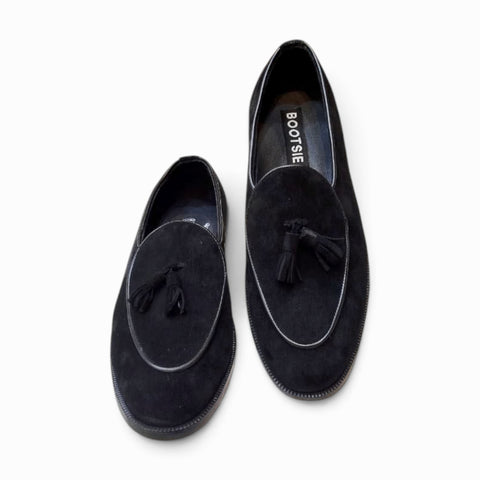 Suede Tassel Loafers