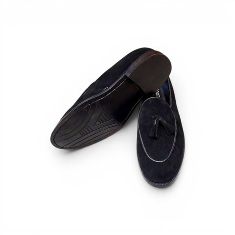 Suede Tassel Loafers
