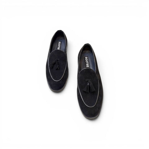 Suede Tassel Loafers