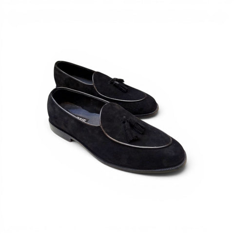 Suede Tassel Loafers